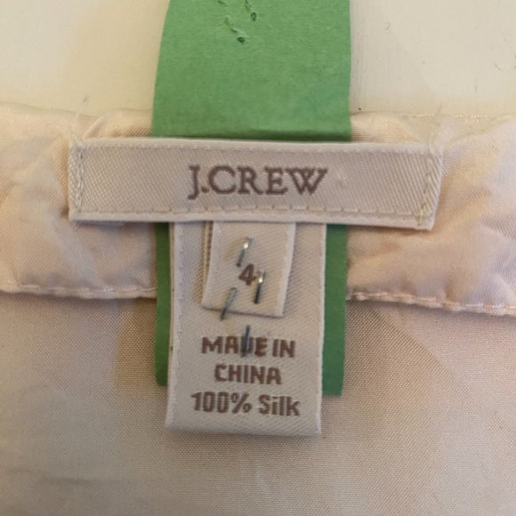 J.Crew 100% silk top sz.4 - Picture 2 of 3